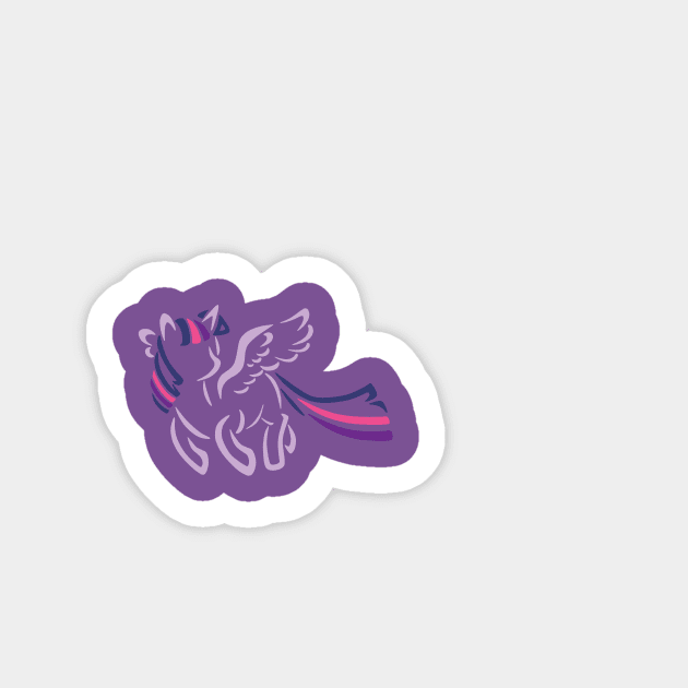 Tribal Pony - Princess Twilight Sparkle Sticker by Alaina Williams